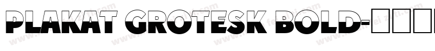 Plakat Grotesk Bold字体转换